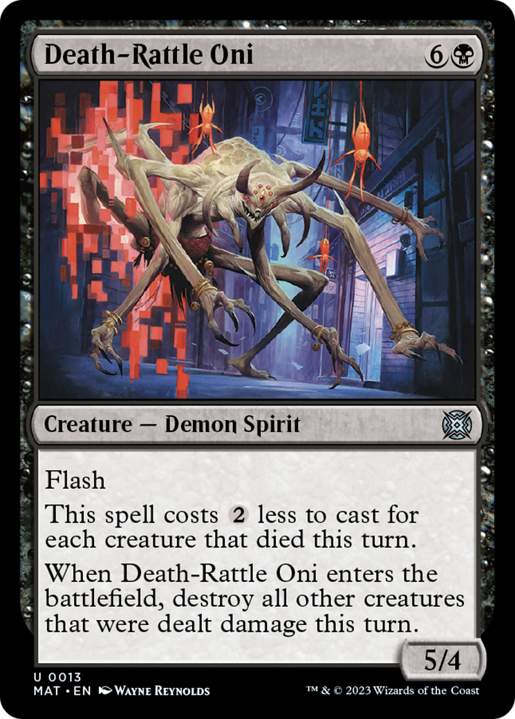 Death-Rattle Oni (MAT-013) - March of the Machine: The Aftermath [Uncommon]