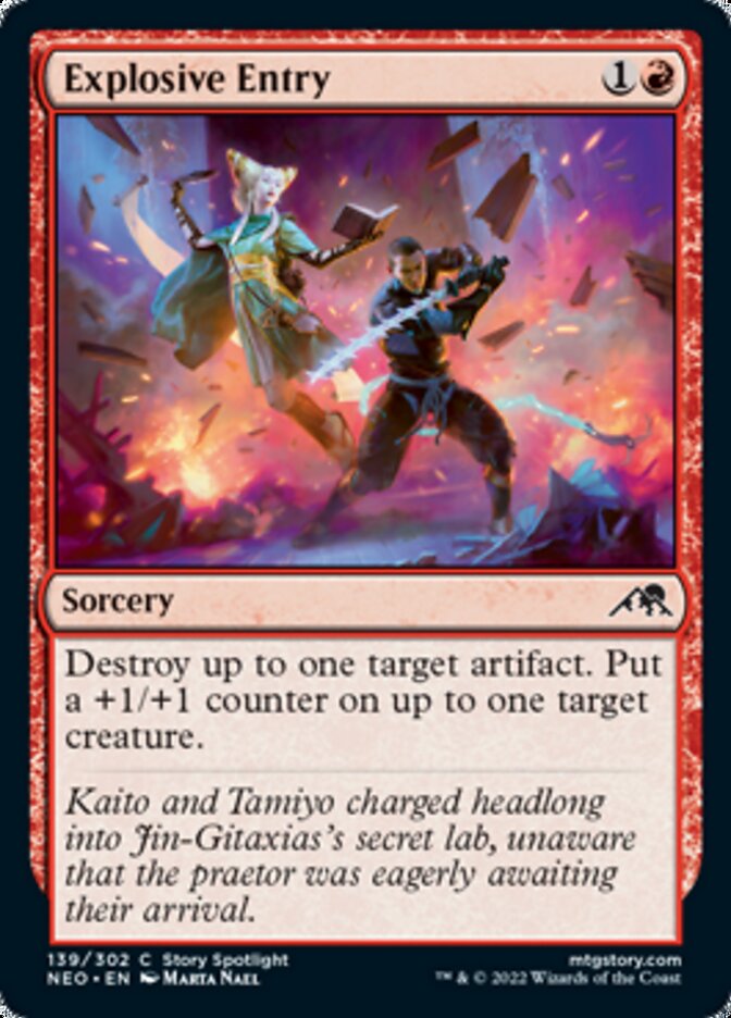 Explosive Entry (NEO-139) - Kamigawa: Neon Dynasty [Common]