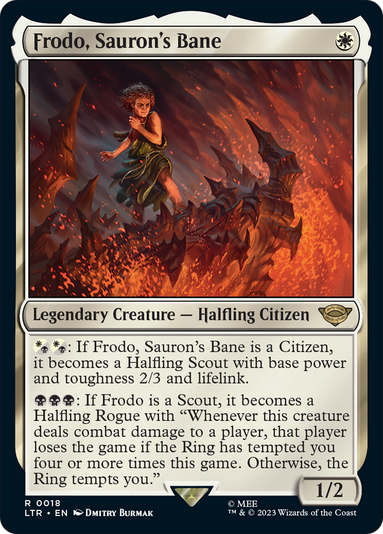 Frodo, Sauron's Bane (LTR-018) - The Lord of the Rings: Tales of Middle-earth [Rare]