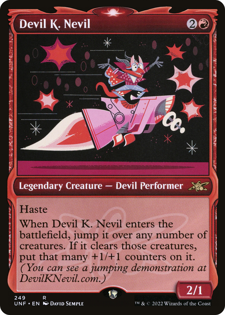 Devil K. Nevil (UNF-249) - Unfinity: (Showcase) Foil [Rare]