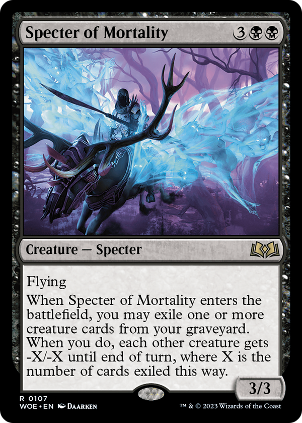 Specter of Mortality (WOE-107) - Wilds of Eldraine [Rare]
