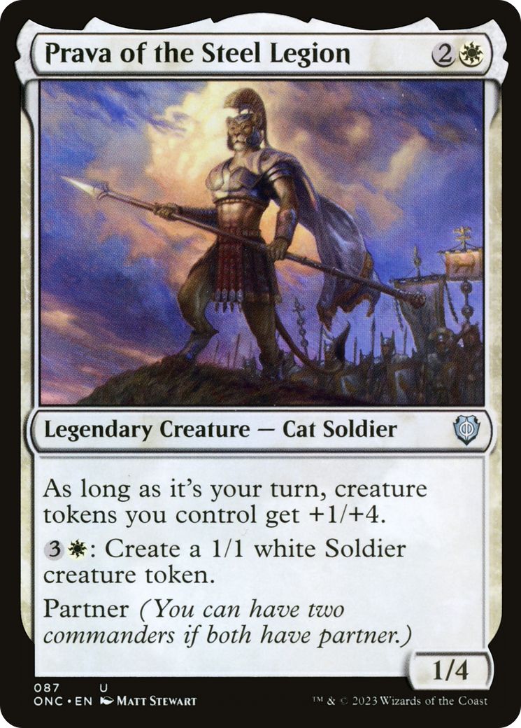 Prava of the Steel Legion (ONC-087) - Phyrexia: All Will Be One Commander [Uncommon]