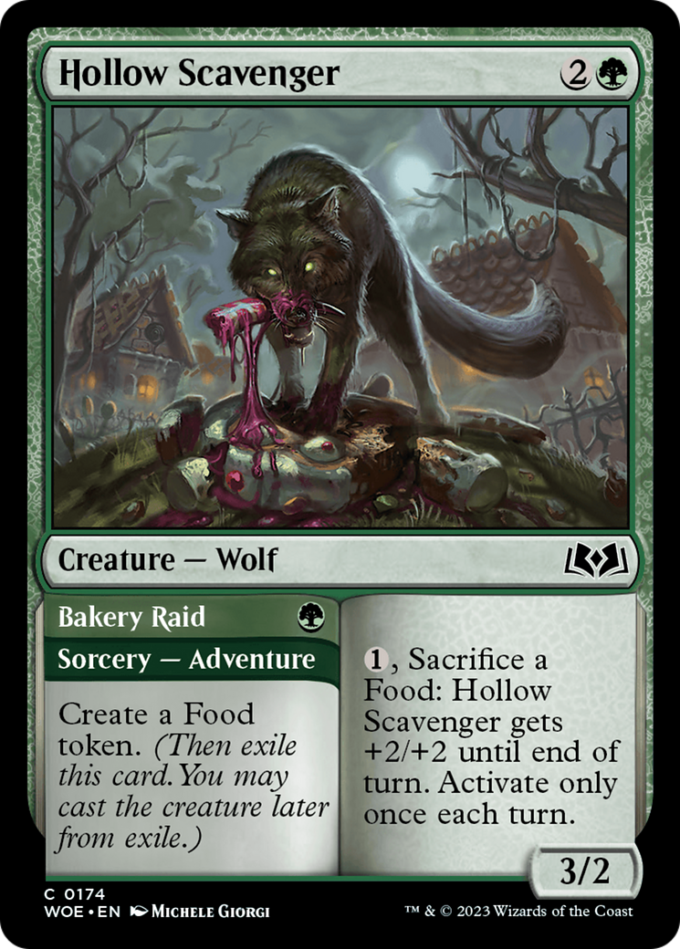 Hollow Scavenger // Bakery Raid (WOE-174) - Wilds of Eldraine [Common]