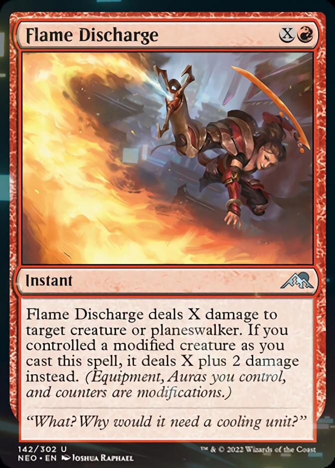 Flame Discharge (NEO-142) - Kamigawa: Neon Dynasty [Uncommon]