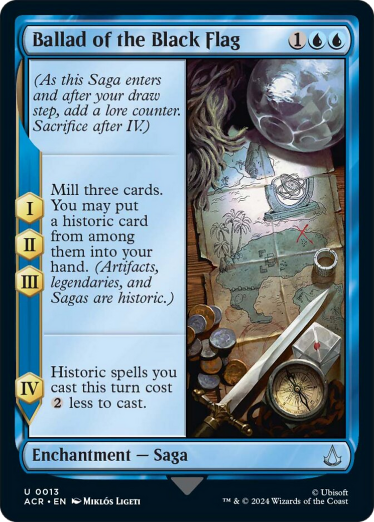 Ballad of the Black Flag (ACR-013) - Assassin's Creed Foil [Uncommon]