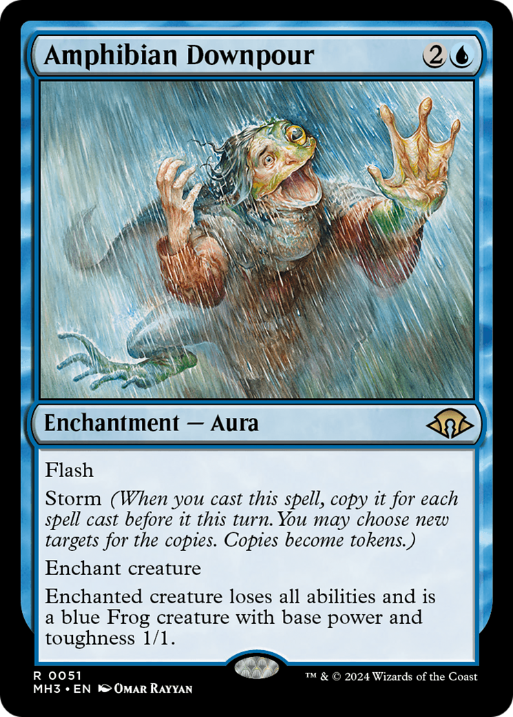 Amphibian Downpour (MH3-051) - Modern Horizons 3 [Rare]