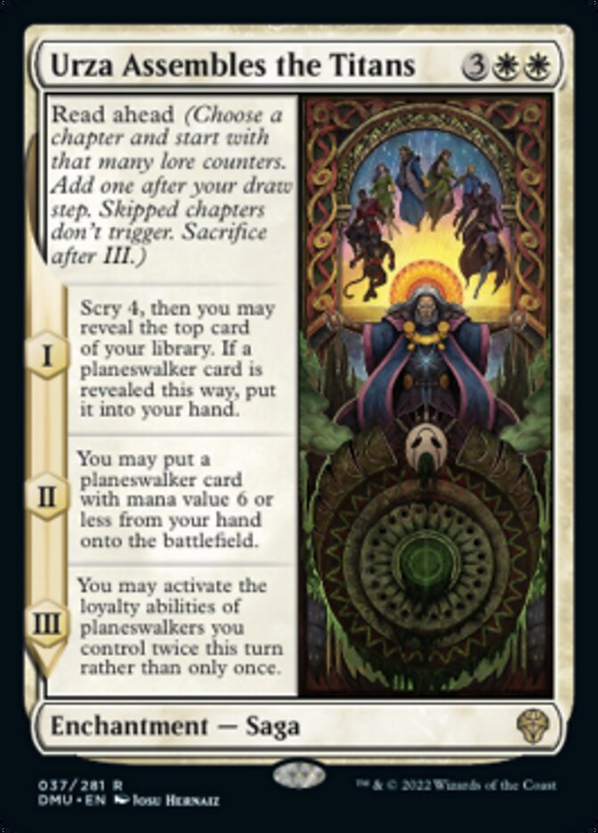 Urza Assembles the Titans (DMU-037) - Dominaria United [Rare]