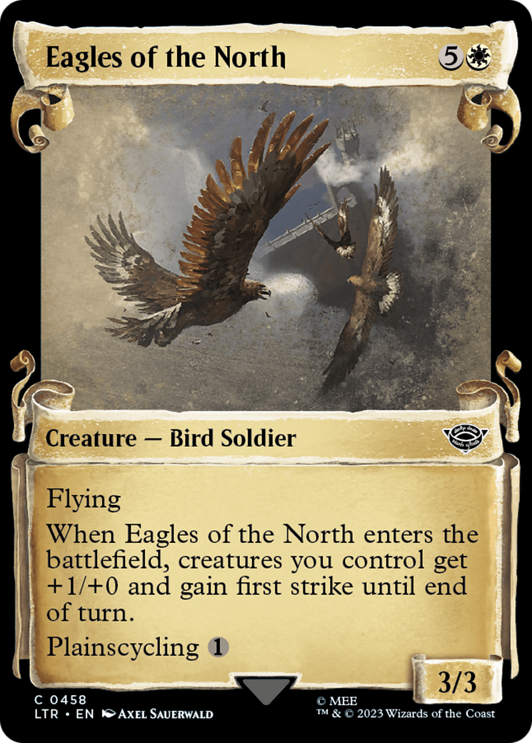 Eagles of the North (LTR-458) - The Lord of the Rings: Tales of Middle-earth: (Showcase) Scroll Foil [Common]