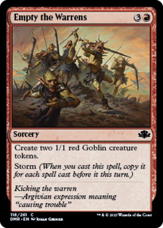 Empty the Warrens (DMR-118) - Dominaria Remastered [Common]