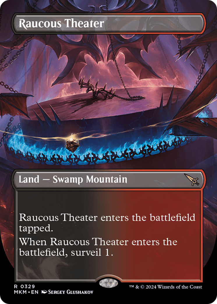 Raucous Theater (MKM-329) - Murders at Karlov Manor (Borderless) Foil [Rare]