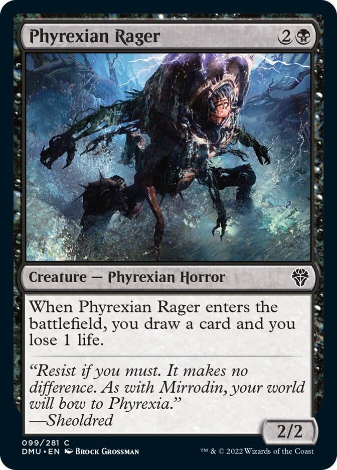 Phyrexian Rager (DMU-099) - Dominaria United [Common]