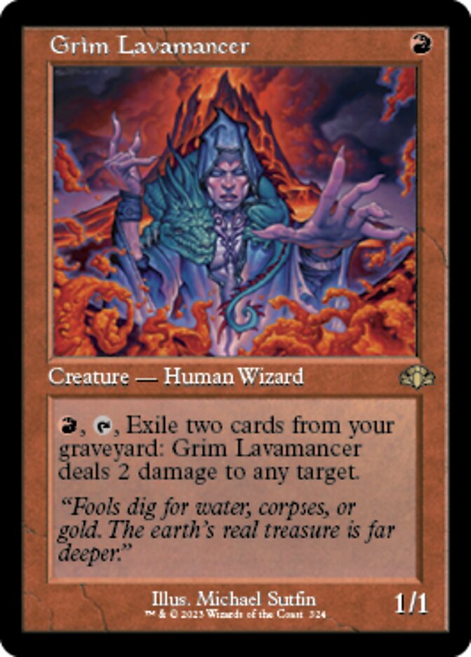 Grim Lavamancer (DMR-324) - Dominaria Remastered [Rare]