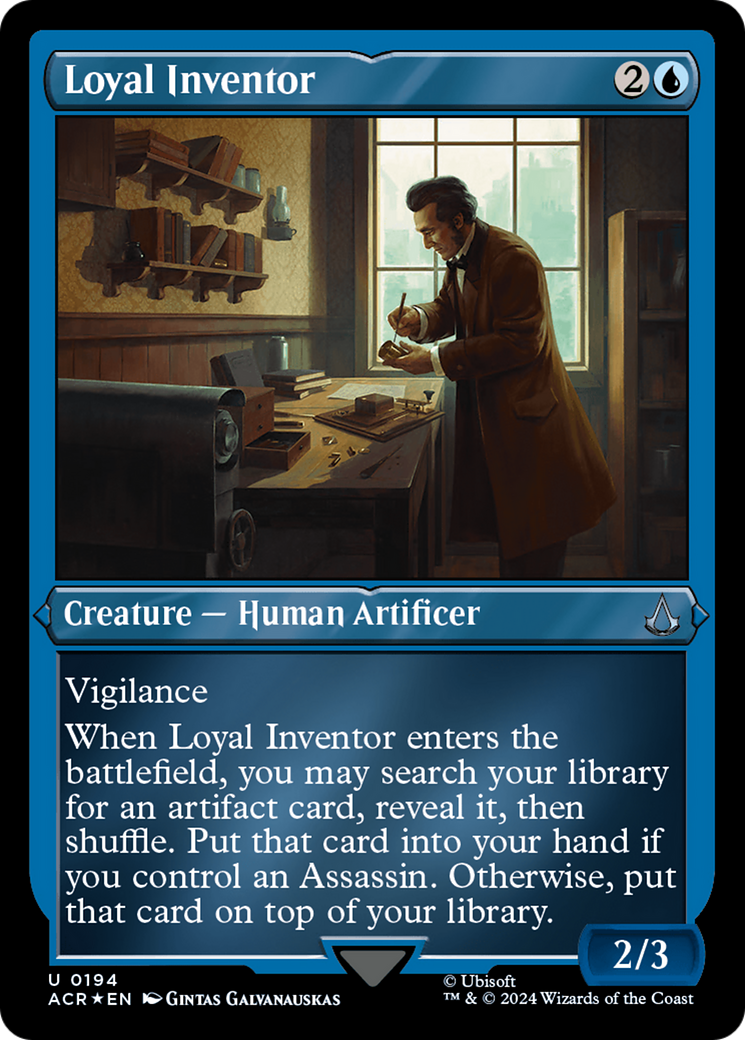 Loyal Inventor (ACR-194) - Assassin's Creed Etched Foil [Uncommon]