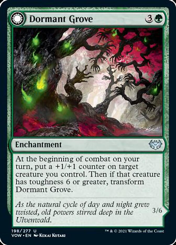 Dormant Grove // Gnarled Grovestrider (VOW-198) - Innistrad: Crimson Vow: (Double Faced Transform) [Uncommon]
