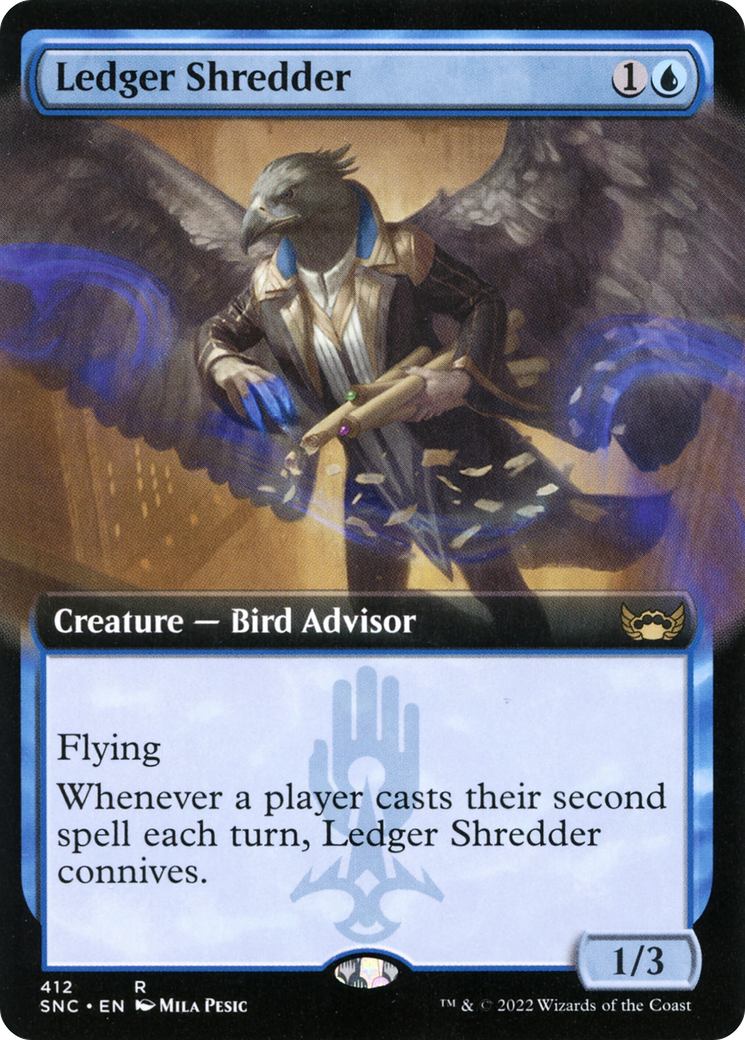 Ledger Shredder (SNC-412) - Streets of New Capenna: (Extended Art) Foil [Rare]
