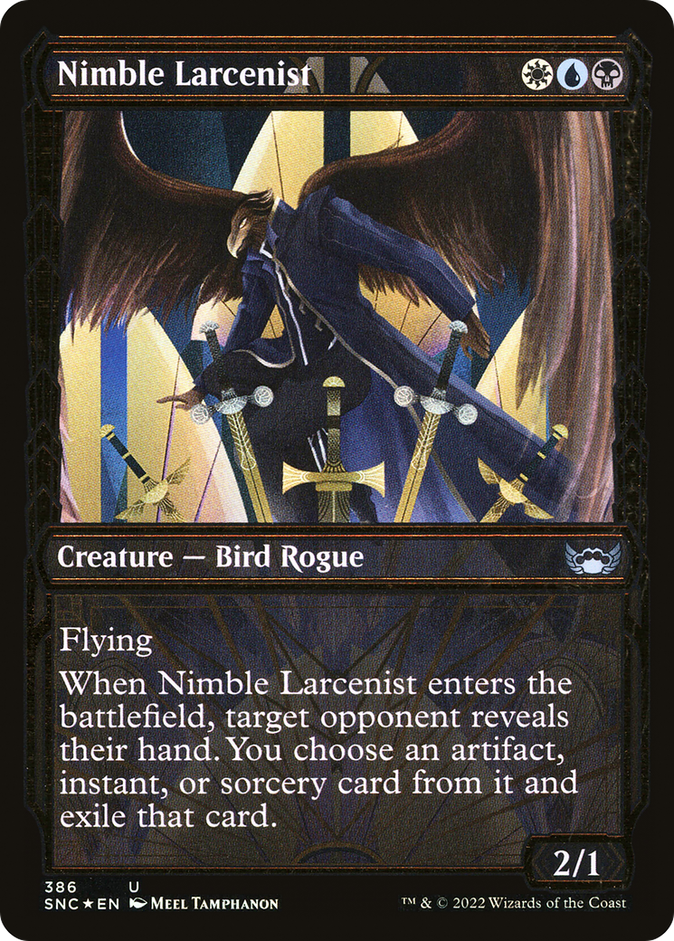 Nimble Larcenist (SNC-386) - Streets of New Capenna: (Showcase) Foil [Uncommon]