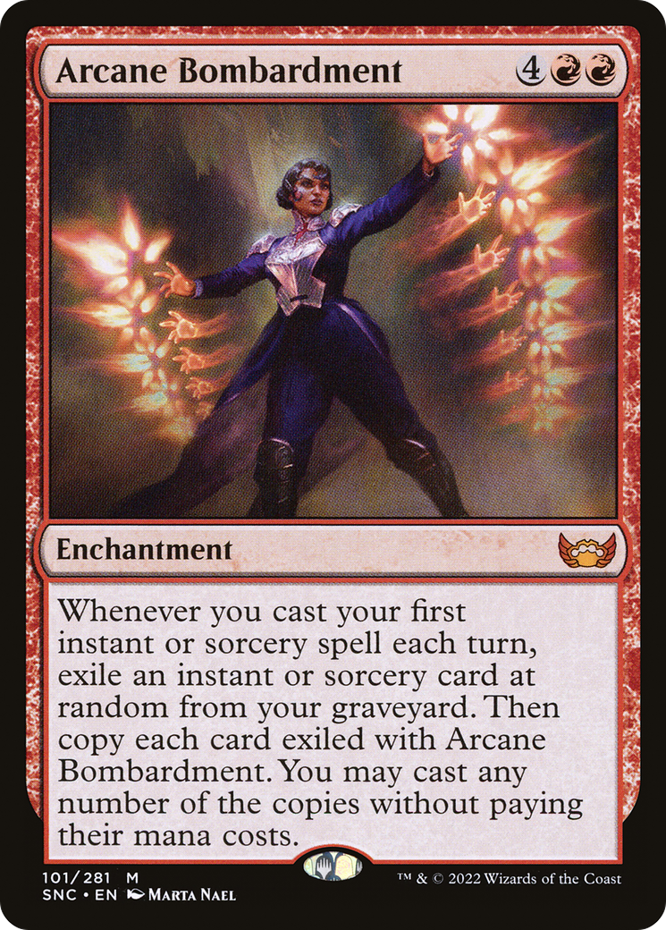 Arcane Bombardment (SNC-101) - Streets of New Capenna [Mythic]