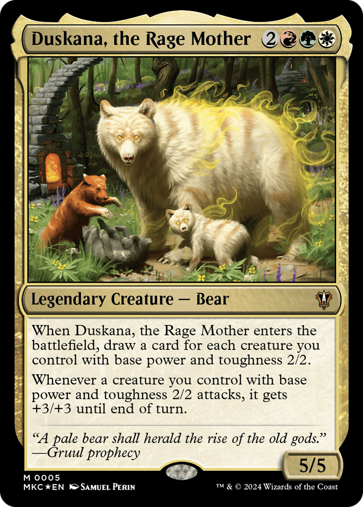 Duskana, the Rage Mother (MKC-005) - Murders at Karlov Manor Commander Foil [Mythic]