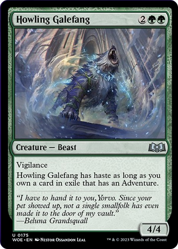 Howling Galefang (WOE-175) - Wilds of Eldraine [Uncommon]