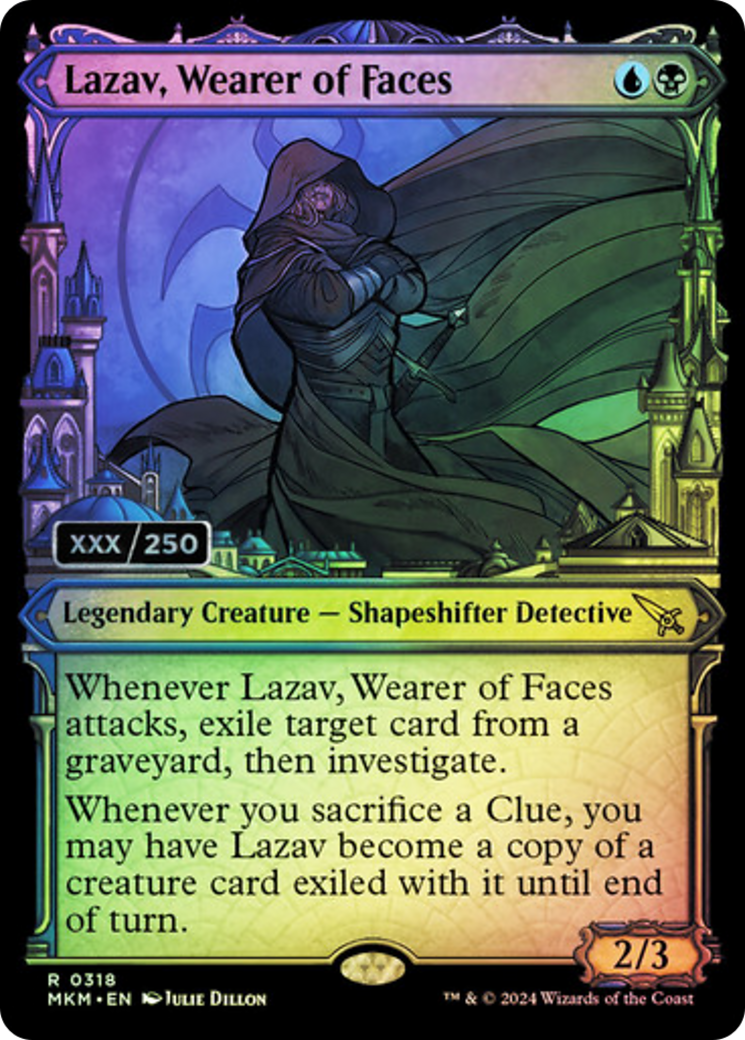 Lazav, Wearer of Faces (MKM-318Z) - Murders at Karlov Manor Foil [Rare]