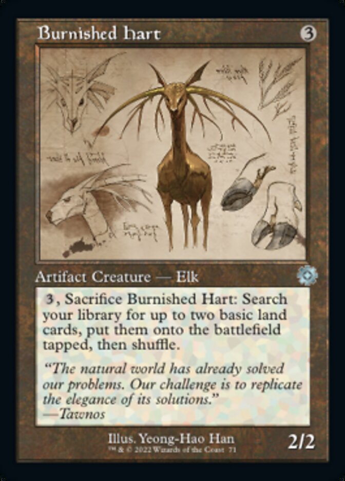 Burnished Hart (BRR-071) - The Brothers' War Retro Artifacts [Uncommon] Retro Frame Schematic