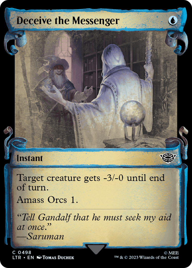 Deceive the Messenger (LTR-498) - The Lord of the Rings: Tales of Middle-earth: (Showcase) Scroll Foil [Common]