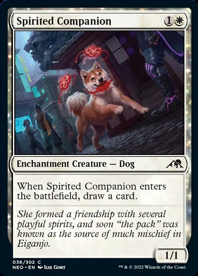 Spirited Companion (NEO-038) - Kamigawa: Neon Dynasty [Common]
