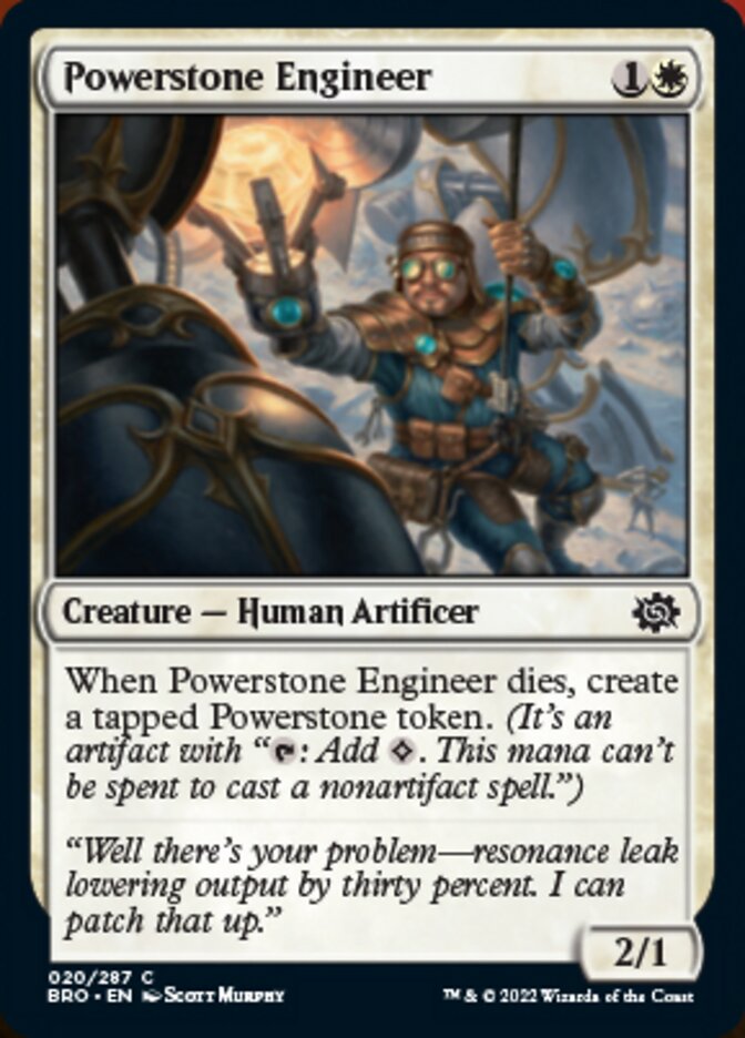Powerstone Engineer (BRO-020) - The Brothers' War [Common]