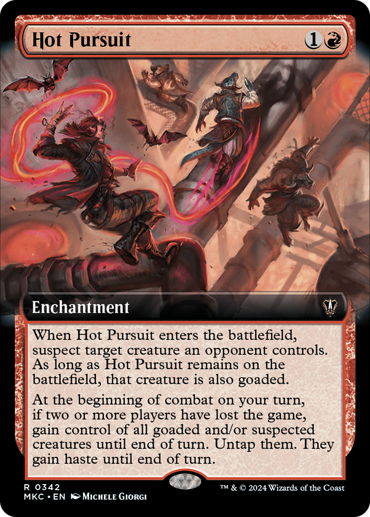 Hot Pursuit (MKC-342) - Murders at Karlov Manor Commander: (Extended Art) [Rare]