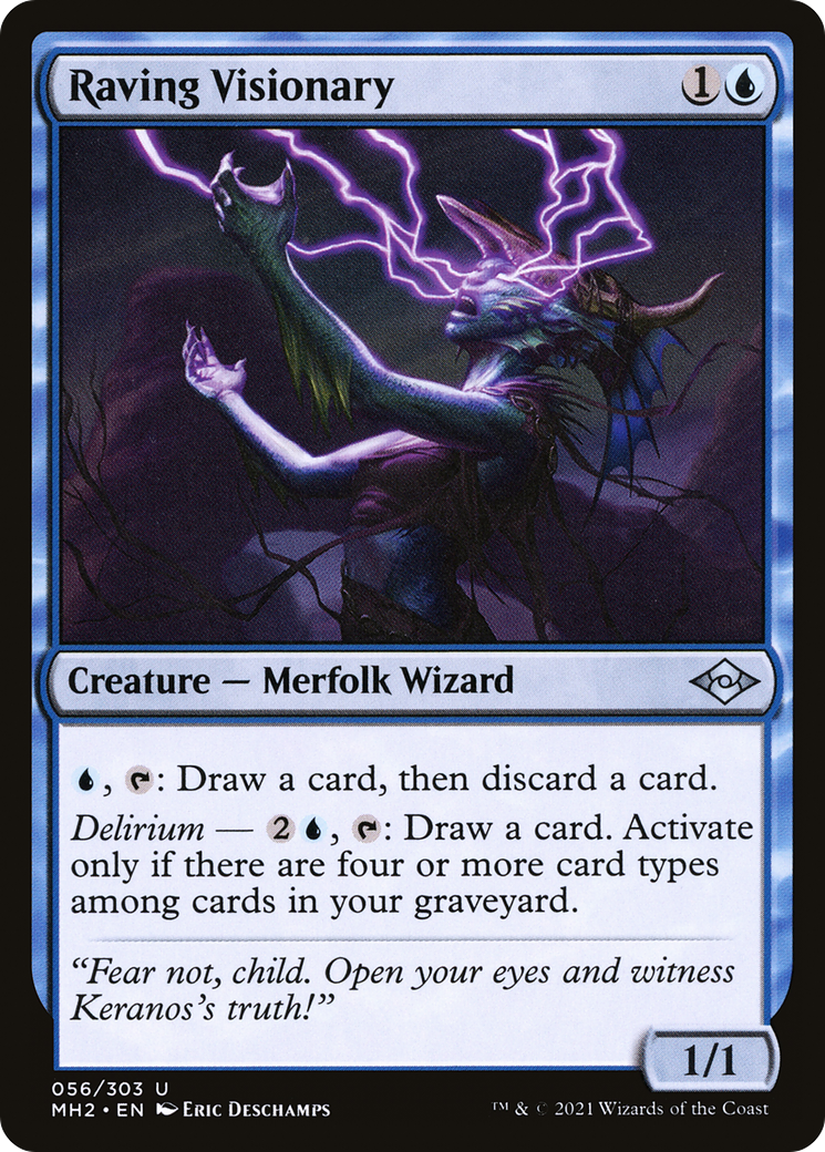 Raving Visionary (MH2-056) - Modern Horizons 2 Foil [Uncommon]