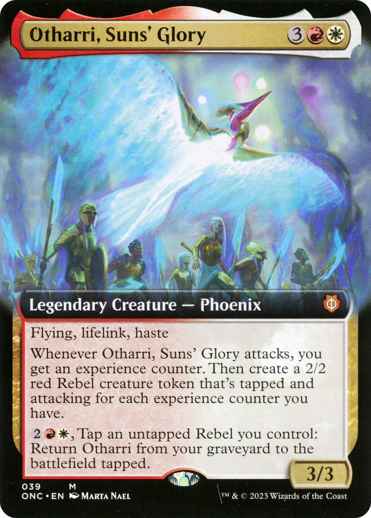 Otharri, Suns' Glory (ONC-039) - Phyrexia: All Will Be One Commander: (Extended Art) [Mythic]