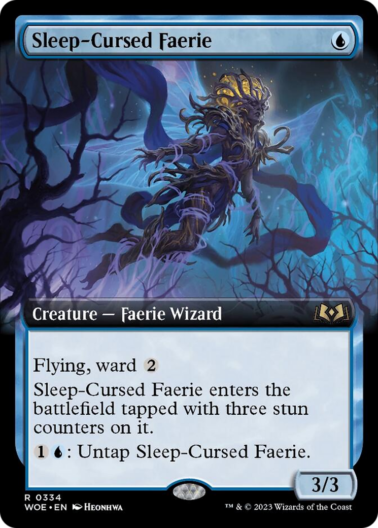 Sleep-Cursed Faerie (WOE-334) - Wilds of Eldraine: (Extended Art) [Rare]