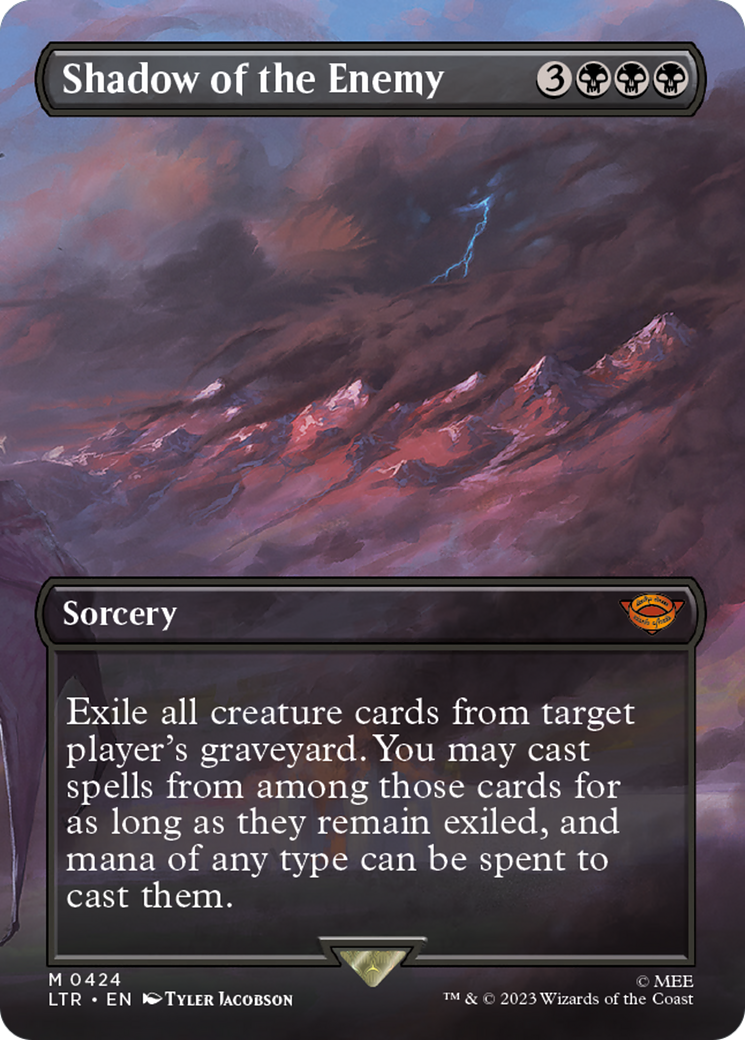 Shadow of the Enemy (LTR-424) - The Lord of the Rings: Tales of Middle-earth (Borderless) [Mythic]