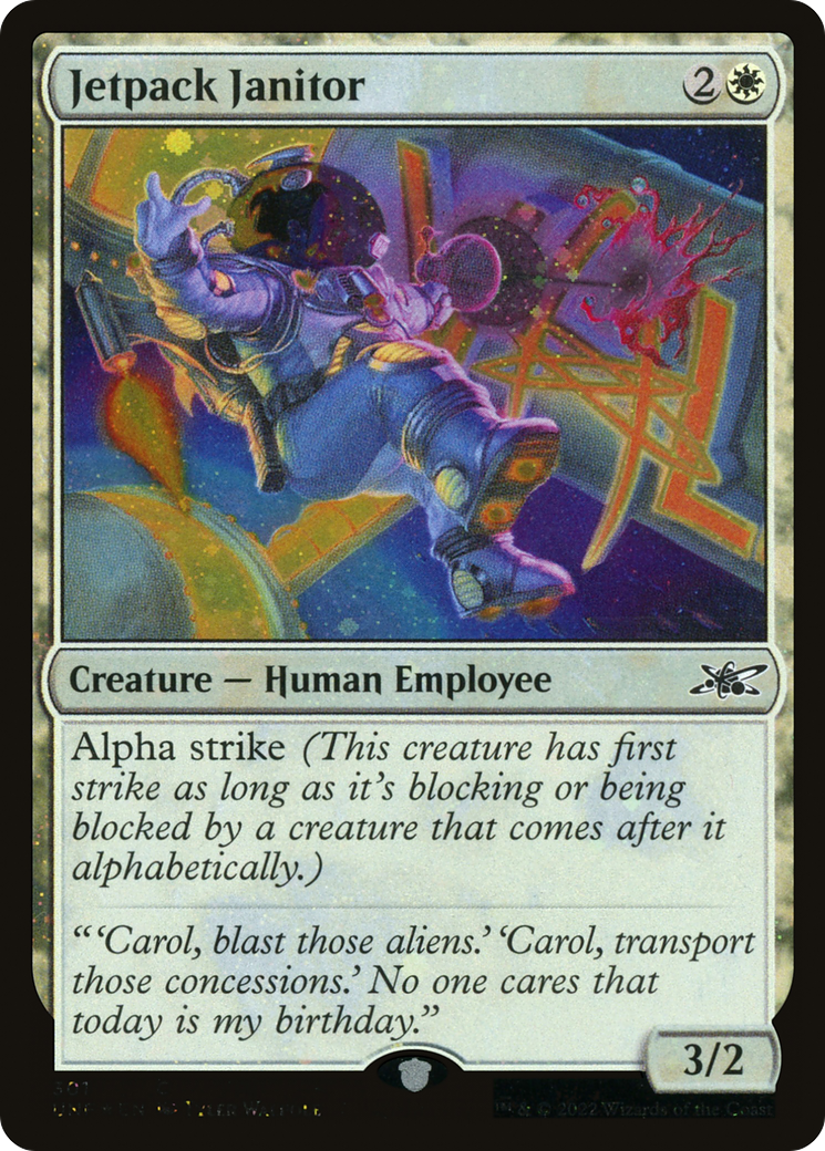 Jetpack Janitor (UNF-301) - Unfinity Galaxy Foil [Common]