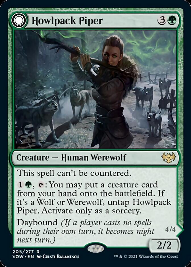 Howlpack Piper // Wildsong Howler (VOW-205) - Innistrad: Crimson Vow: (Double Faced Transform) [Rare]