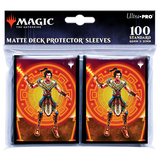 Ultra Pro - PRO-Matte 100ct Standard Deck Protector® sleeves for Magic: The Gathering - The Lost Caverns of Ixalan: Kellan, Daring Traveler