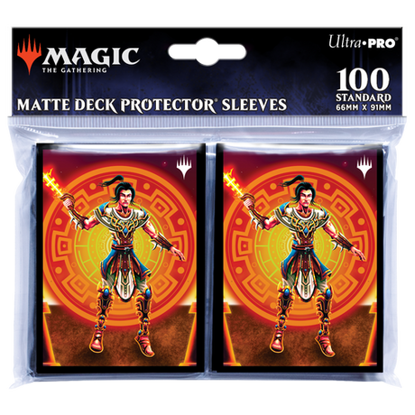 Ultra Pro - PRO-Matte 100ct Standard Deck Protector® sleeves for Magic: The Gathering - The Lost Caverns of Ixalan: Kellan, Daring Traveler