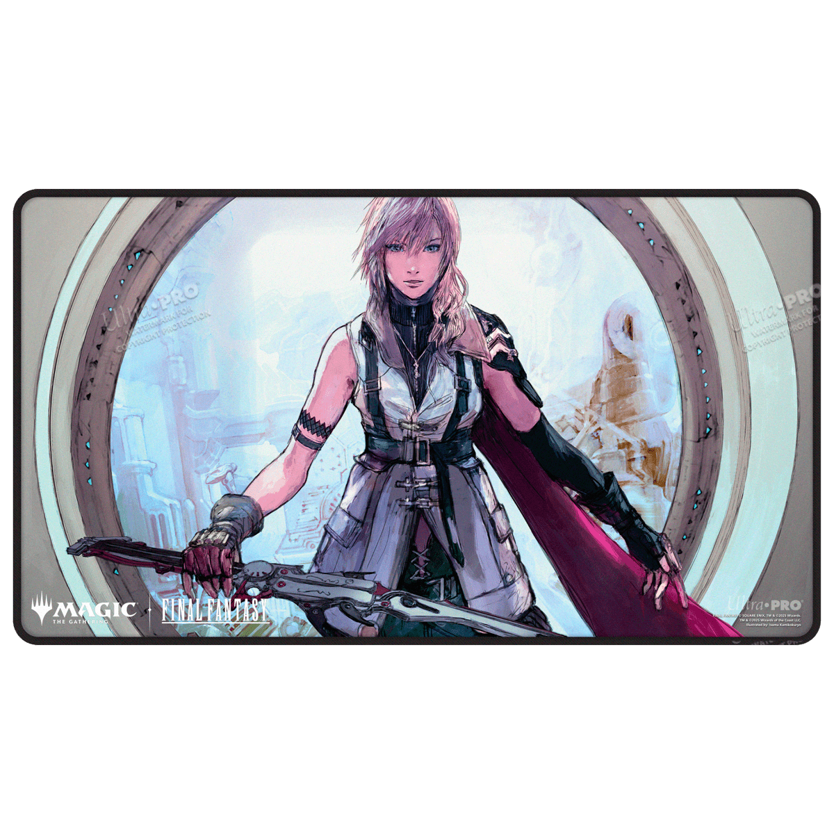 Ultra-Pro - Magic: The Gathering: Final Fantasy - Lightning, Army of One Black Stitched Playmat