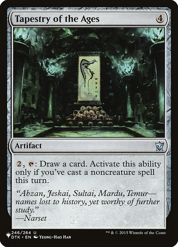 Tapestry of the Ages (PLST-DTK-246) - The List [Uncommon]