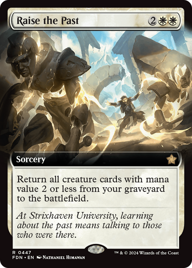 Raise the Past (FDN-447) - Foundations: (Extended Art) Foil [Rare]