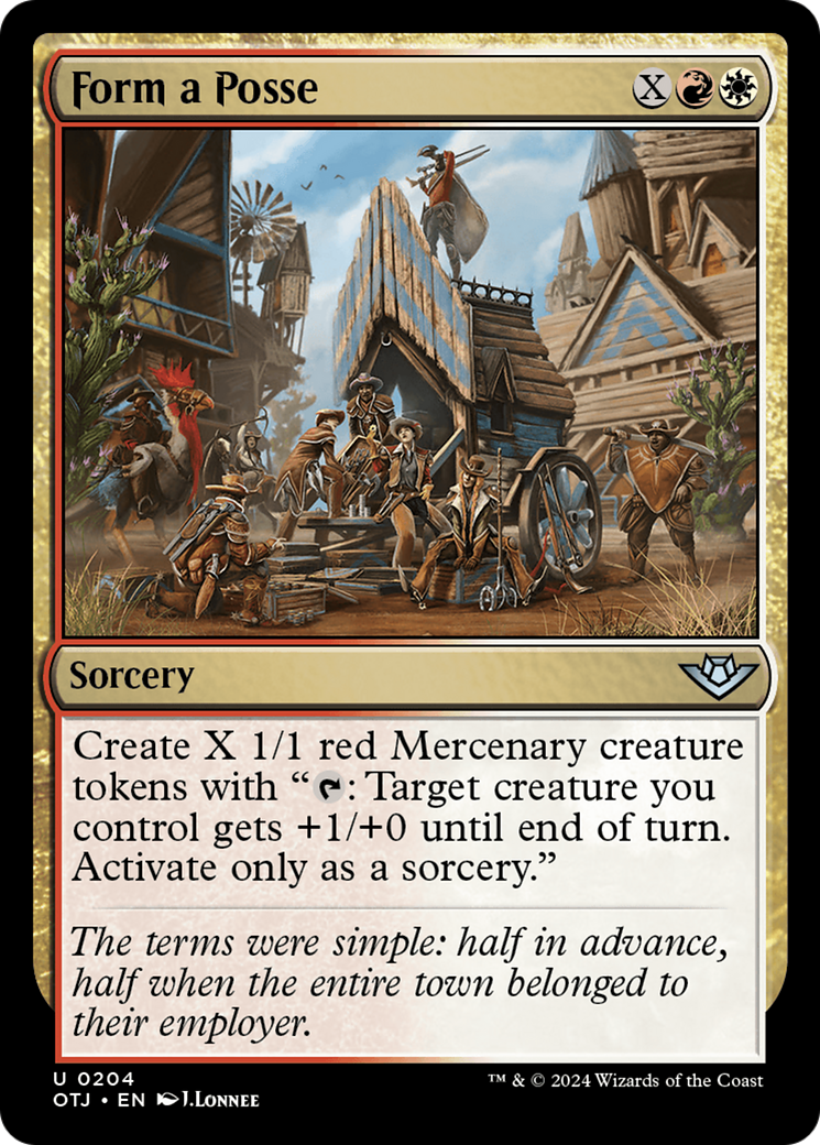 Form a Posse (OTJ-204) - Outlaws of Thunder Junction Foil [Uncommon]