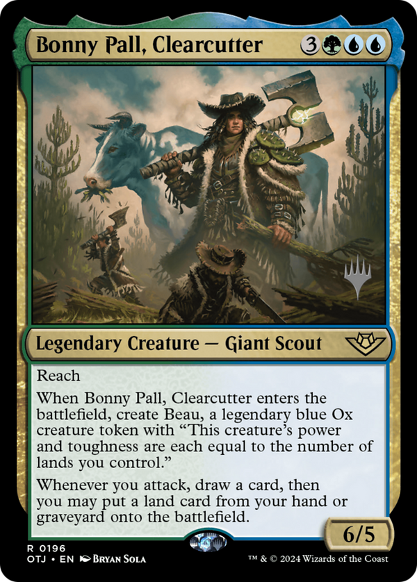 Bonny Pall, Clearcutter (POTJ-196P) - Outlaws of Thunder Junction Promos [Rare]