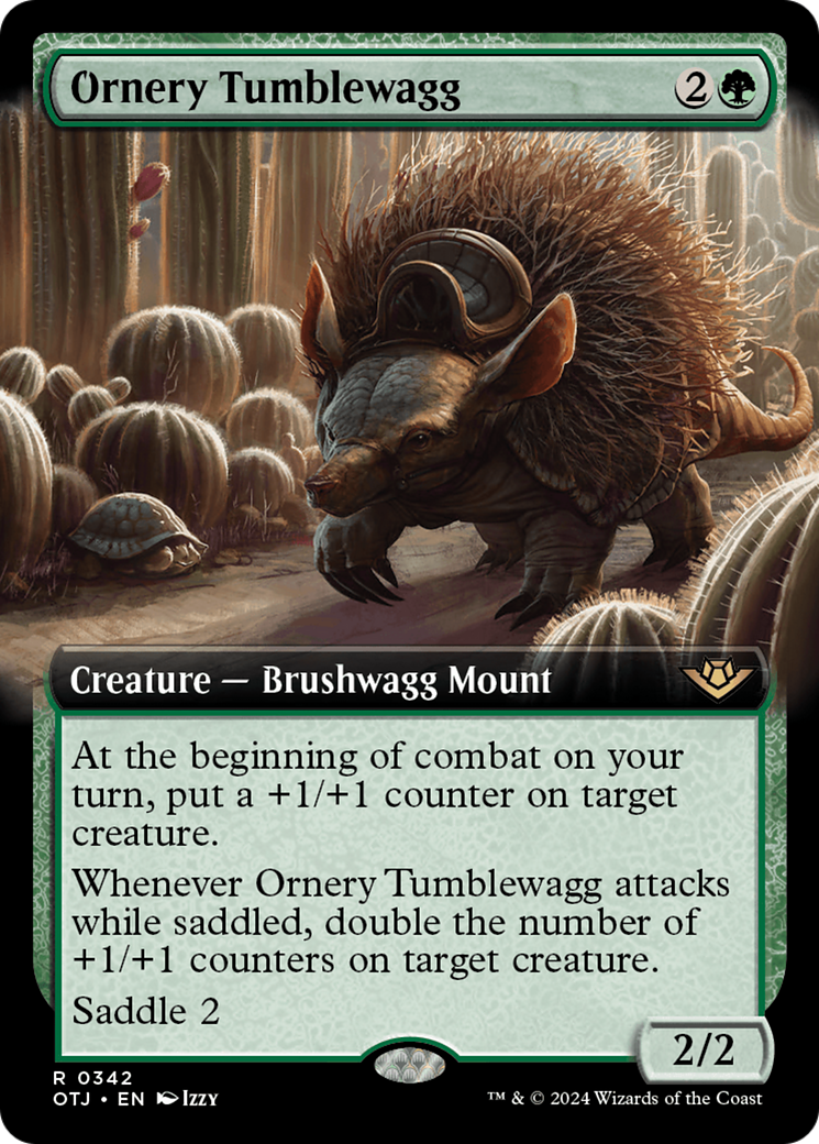Ornery Tumblewagg (OTJ-342) - Outlaws of Thunder Junction: (Extended Art) Foil [Rare]
