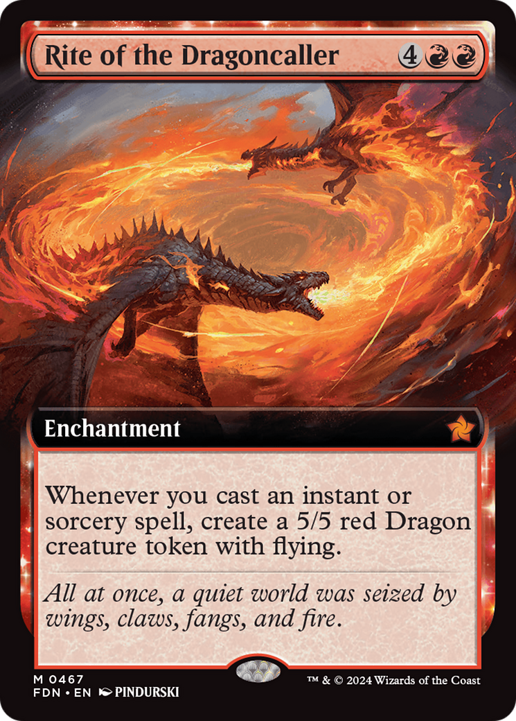 Rite of the Dragoncaller (FDN-467) - Foundations: (Extended Art) [Mythic]