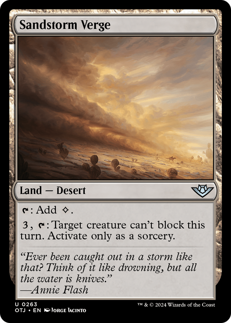 Sandstorm Verge (OTJ-263) - Outlaws of Thunder Junction [Uncommon]