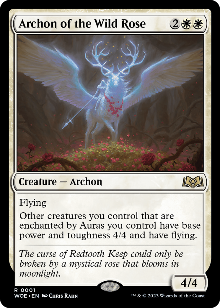 Archon of the Wild Rose (WOE-001) - Wilds of Eldraine [Rare]