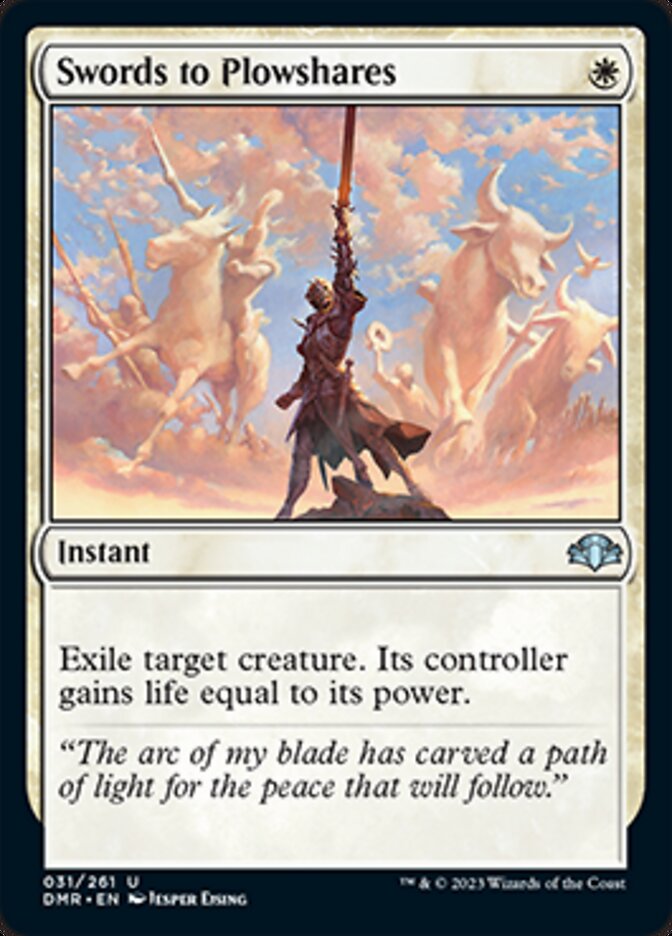 Swords to Plowshares (DMR-031) - Dominaria Remastered [Uncommon]