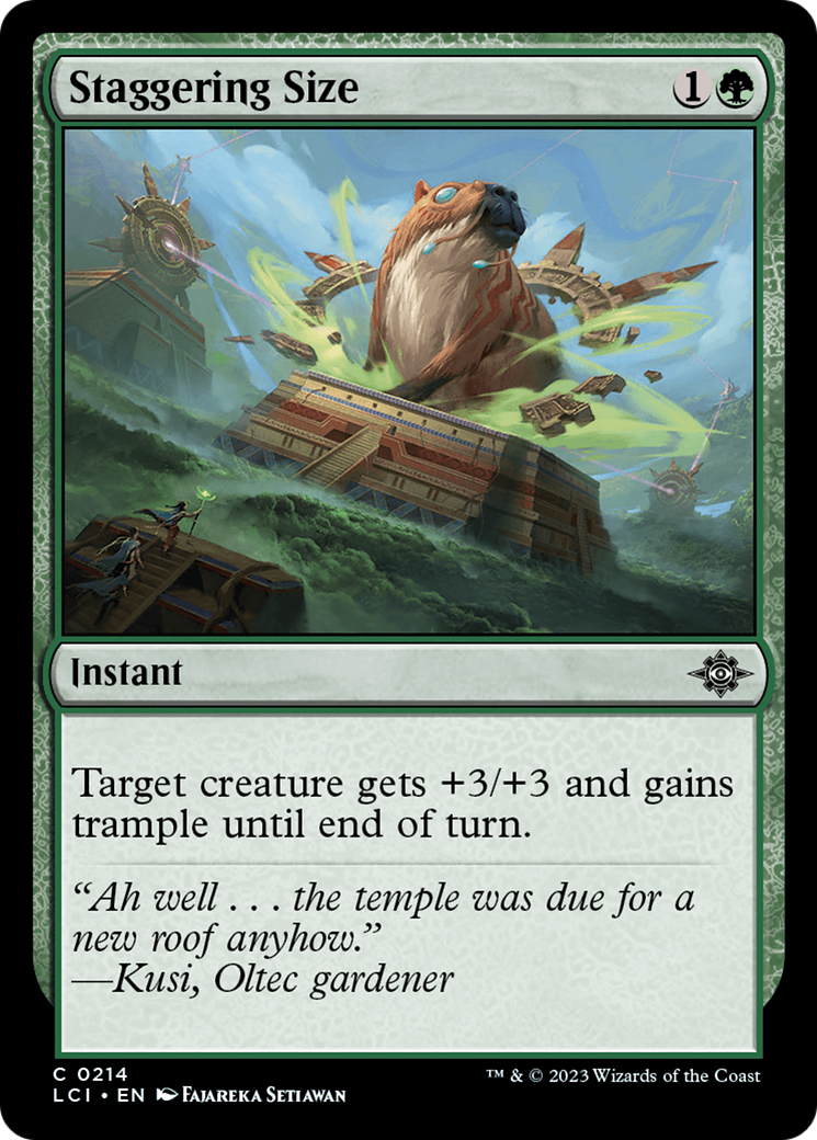Staggering Size (LCI-214) - The Lost Caverns of Ixalan [Common]