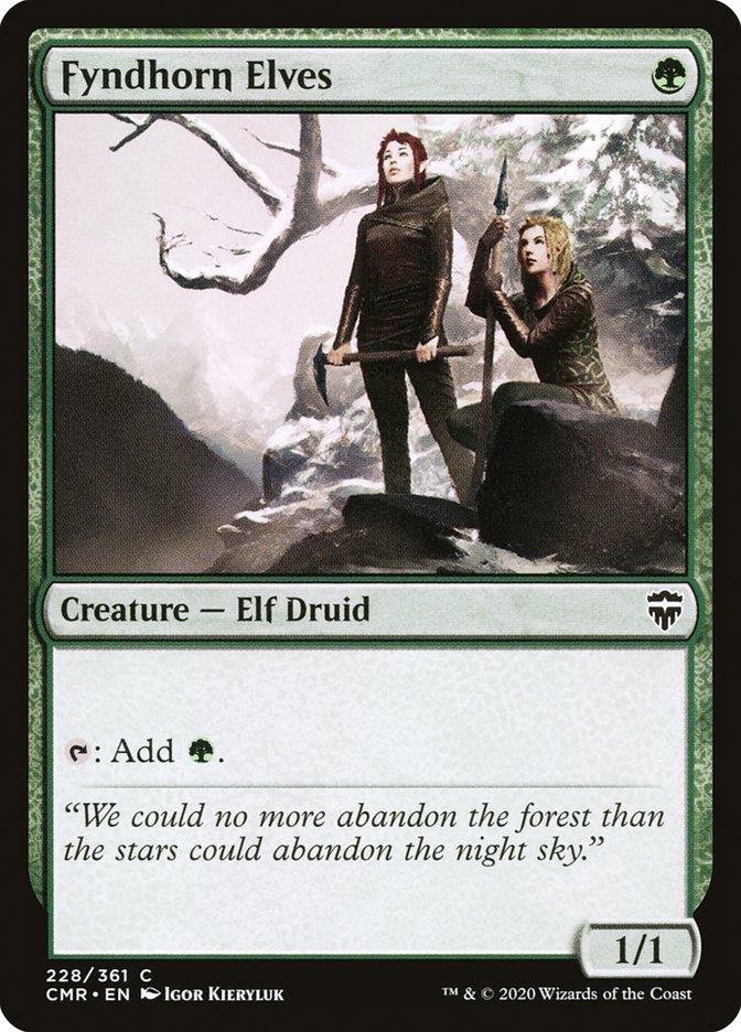 Fyndhorn Elves (CMR-228) - Commander Legends [Common]