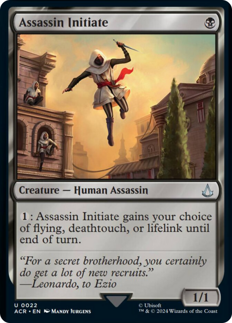 Assassin Initiate (ACR-022) - Assassin's Creed Foil [Uncommon]